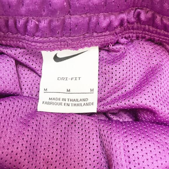 Nike Big Kids' Boys Dri-Fit Mesh Standard Fit Shorts Purple Size Medium - Picture 5 of 5